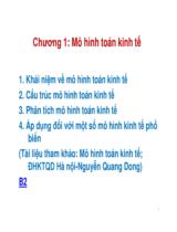 Mô hình toán kinh tế 
