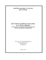 Kỹ năng giảm căng thẳng 