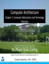 Computer Architecture Chapter 1: Computer Abstractions and Technology Exercises 