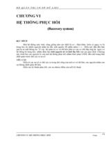 CHƯƠNG VI HỆ THỐNG PHỤC HỒI 
